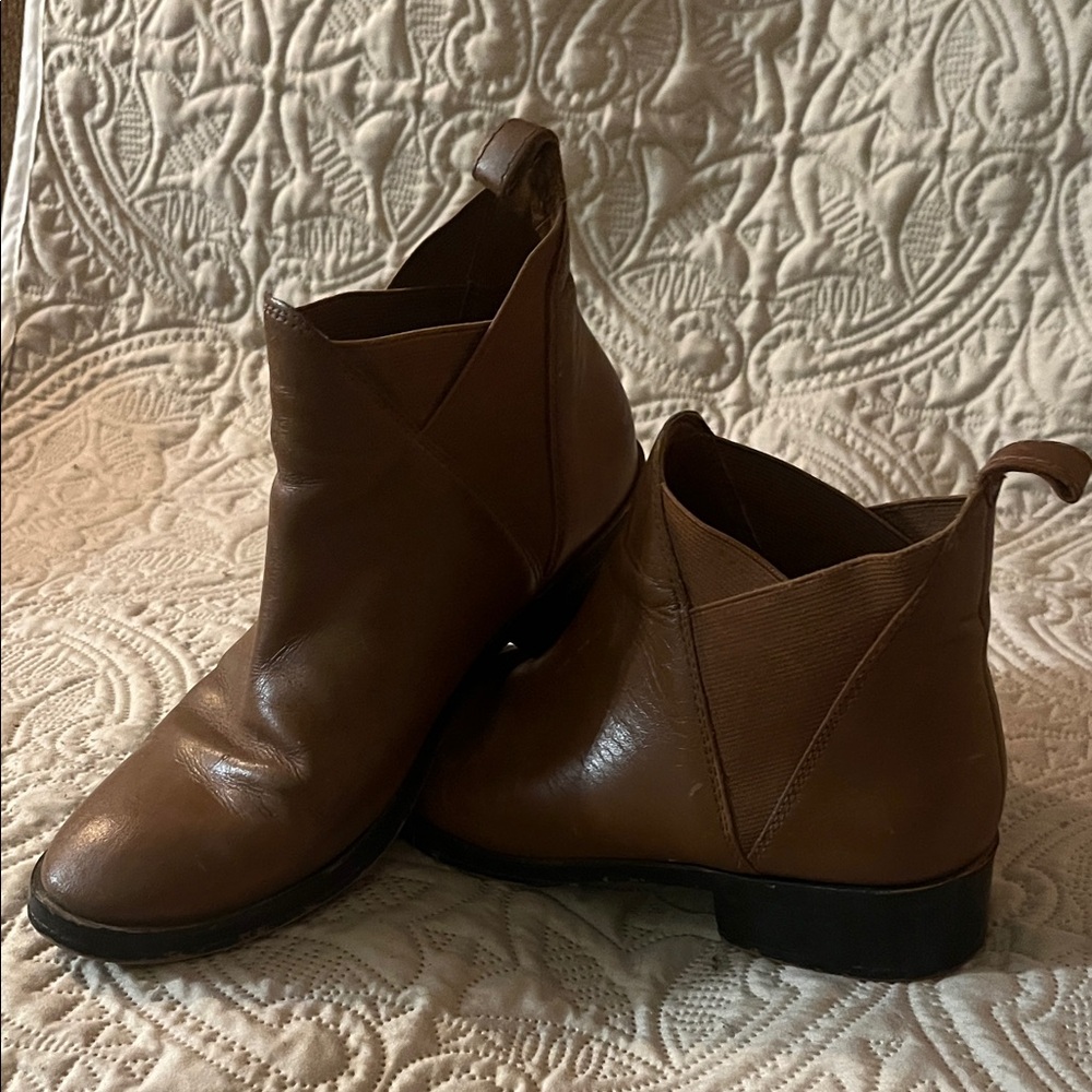 Aldo Brown Leather Ankle Boots